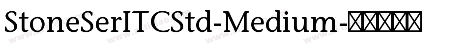 StoneSerITCStd-Medium字体转换
