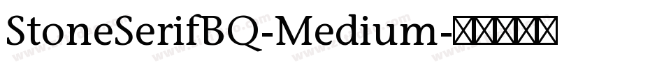StoneSerifBQ-Medium字体转换