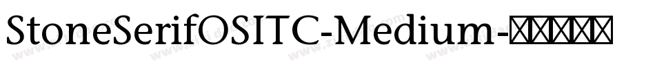 StoneSerifOSITC-Medium字体转换