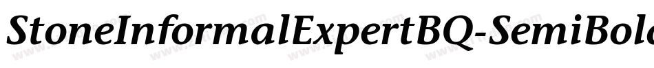StoneInformalExpertBQ-SemiBold字体转换