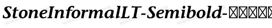 StoneInformalLT-Semibold字体转换