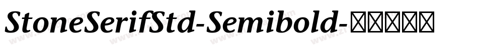 StoneSerifStd-Semibold字体转换