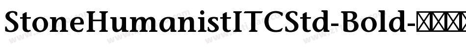 StoneHumanistITCStd-Bold字体转换