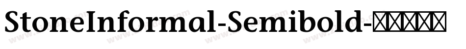 StoneInformal-Semibold字体转换