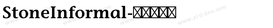 StoneInformal字体转换