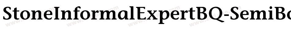 StoneInformalExpertBQ-SemiBold字体转换