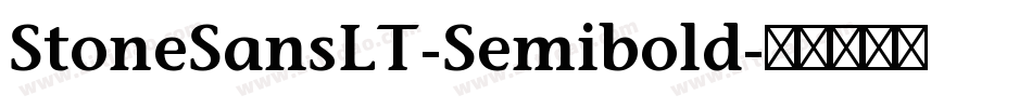 StoneSansLT-Semibold字体转换