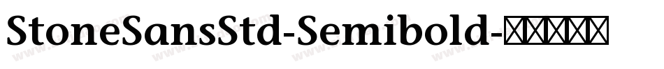 StoneSansStd-Semibold字体转换