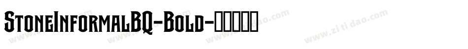 StoneInformalBQ-Bold字体转换
