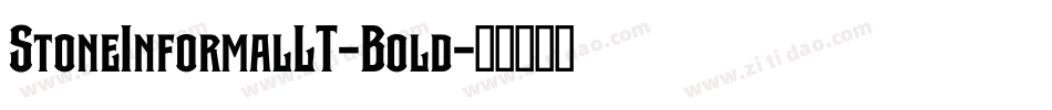 StoneInformalLT-Bold字体转换