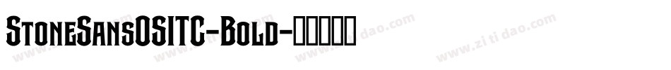 StoneSansOSITC-Bold字体转换