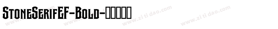 StoneSerifEF-Bold字体转换