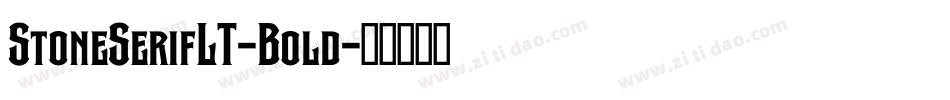 StoneSerifLT-Bold字体转换