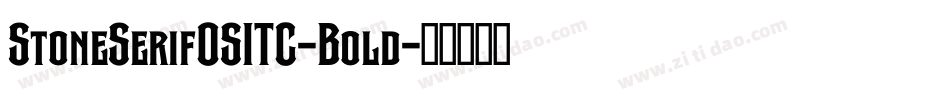 StoneSerifOSITC-Bold字体转换