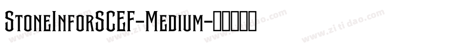 StoneInforSCEF-Medium字体转换