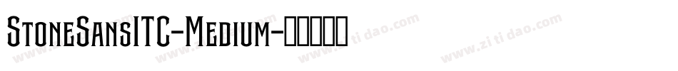 StoneSansITC-Medium字体转换