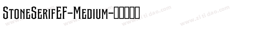 StoneSerifEF-Medium字体转换