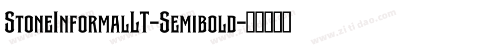 StoneInformalLT-Semibold字体转换
