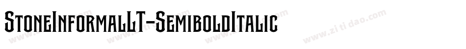 StoneInformalLT-SemiboldItalic字体转换