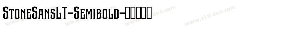 StoneSansLT-Semibold字体转换
