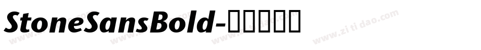 StoneSansBold字体转换