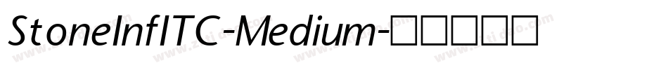 StoneInfITC-Medium字体转换