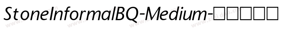 StoneInformalBQ-Medium字体转换