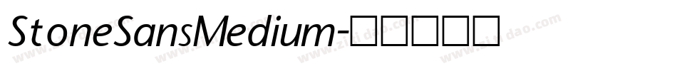 StoneSansMedium字体转换