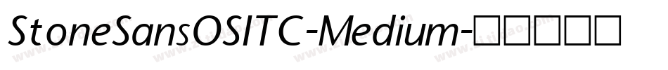 StoneSansOSITC-Medium字体转换