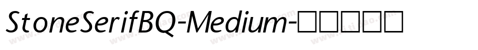 StoneSerifBQ-Medium字体转换
