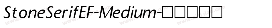 StoneSerifEF-Medium字体转换