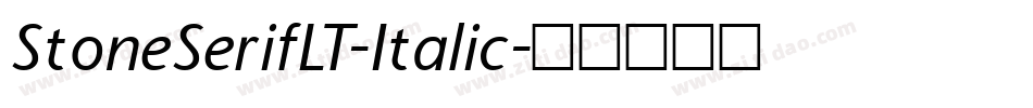 StoneSerifLT-Italic字体转换