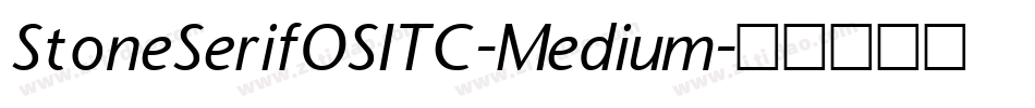 StoneSerifOSITC-Medium字体转换