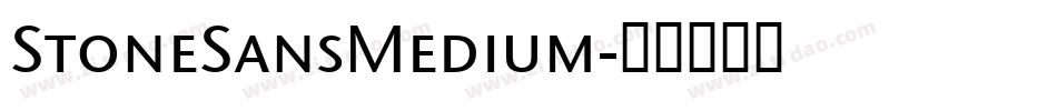StoneSansMedium字体转换