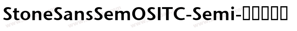 StoneSansSemOSITC-Semi字体转换