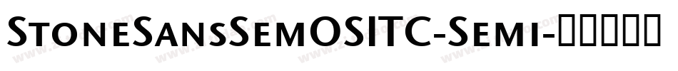 StoneSansSemOSITC-Semi字体转换