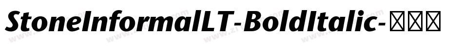 StoneInformalLT-BoldItalic字体转换
