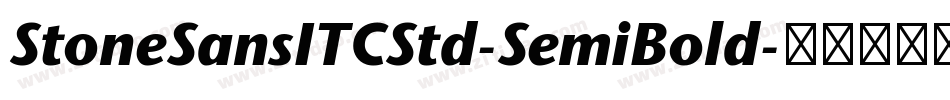 StoneSansITCStd-SemiBold字体转换