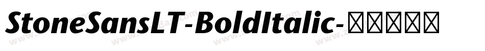 StoneSansLT-BoldItalic字体转换