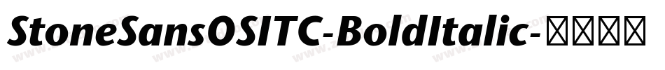 StoneSansOSITC-BoldItalic字体转换