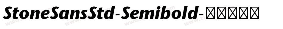 StoneSansStd-Semibold字体转换