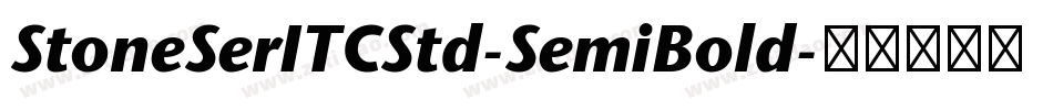 StoneSerITCStd-SemiBold字体转换