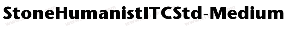 StoneHumanistITCStd-MediumIta字体转换