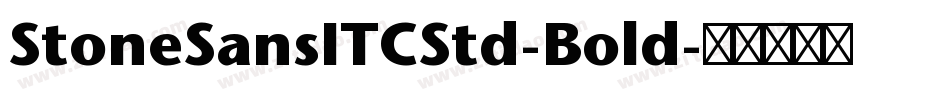 StoneSansITCStd-Bold字体转换