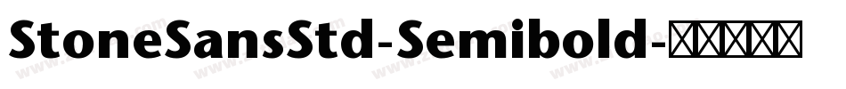 StoneSansStd-Semibold字体转换