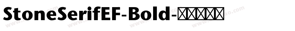 StoneSerifEF-Bold字体转换