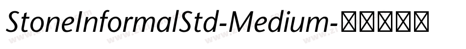 StoneInformalStd-Medium字体转换