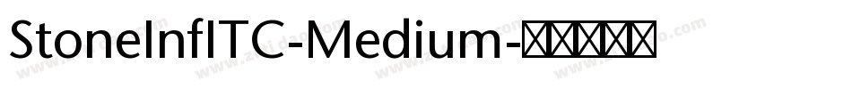 StoneInfITC-Medium字体转换