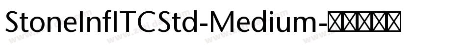 StoneInfITCStd-Medium字体转换