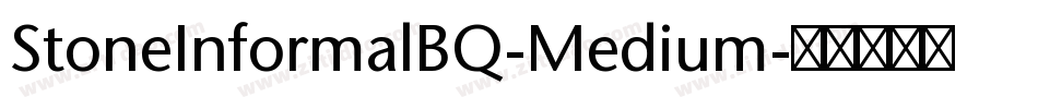 StoneInformalBQ-Medium字体转换